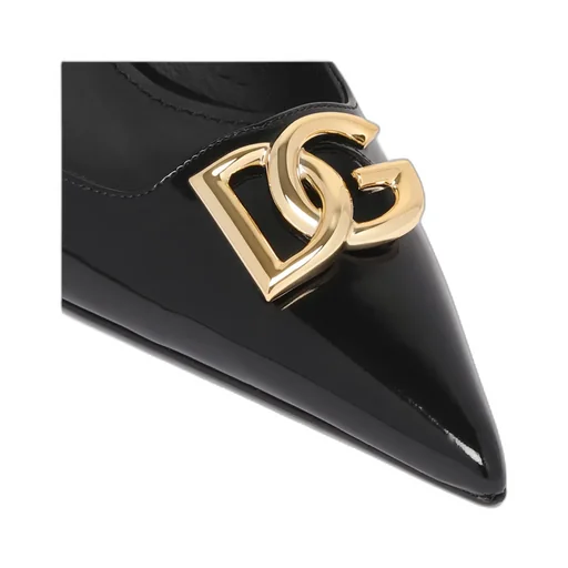 Logo Plaque Pointed Toe Pumps
