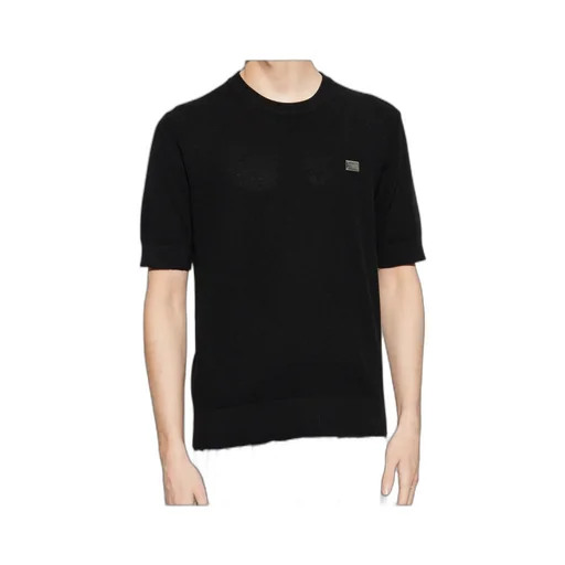 Logo Plaque Knitted T-Shirt