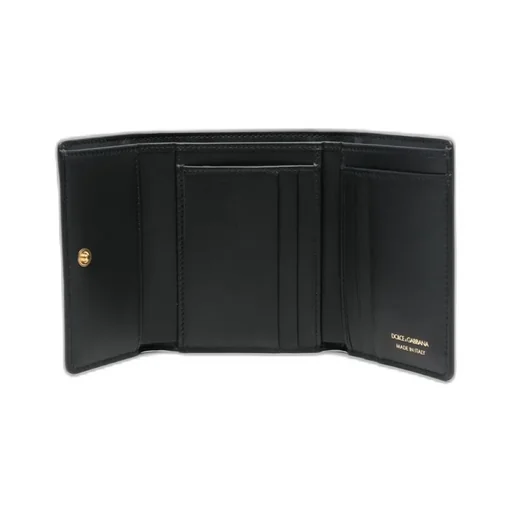 Logo Plaque Tri-Fold Wallet
