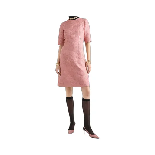 Floral Jacquard Midi Dress