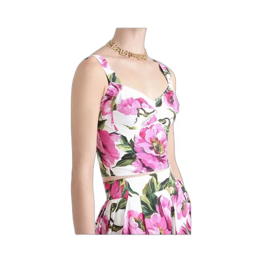 Floral Printed Bustier Top