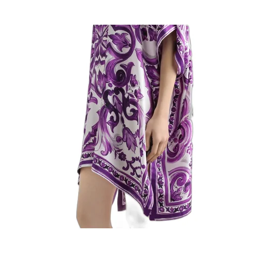 Graphic Printed Flared Hem Mini Dress