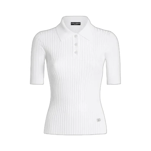 Ribbed Polo Top