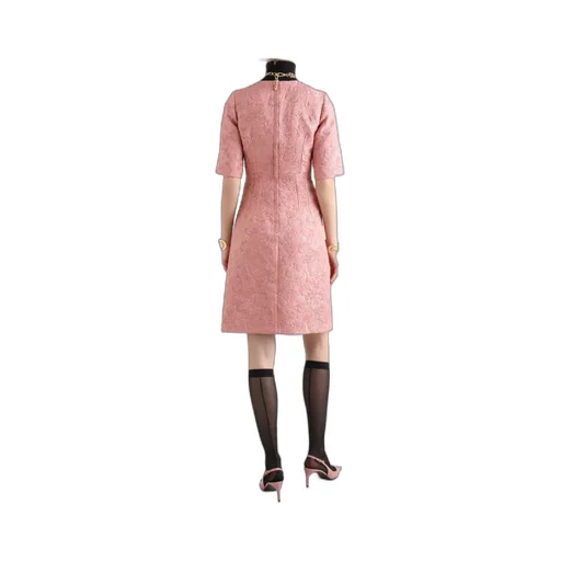 Floral Jacquard Midi Dress