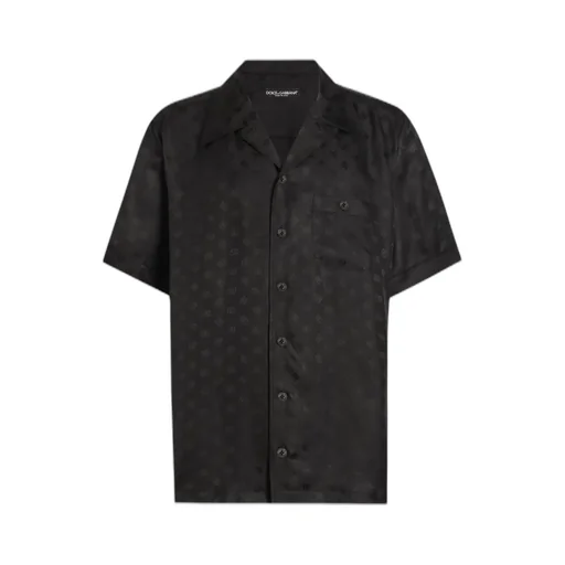 Monogram Jacquard Short-Sleeved Shirt