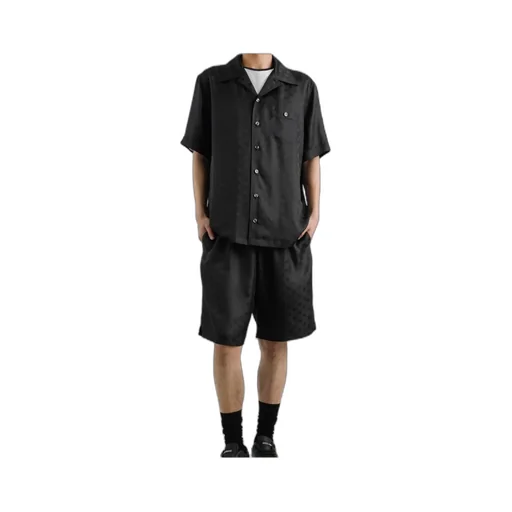 Monogram Jacquard Short-Sleeved Shirt