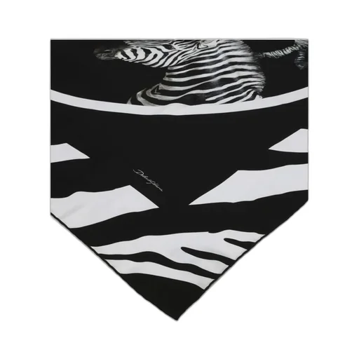 Zebra-Print Silk Scarf