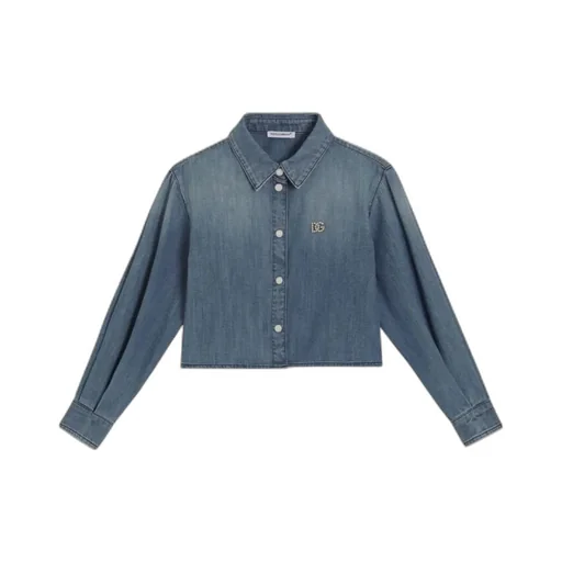 Dg Logo Denim Shirt