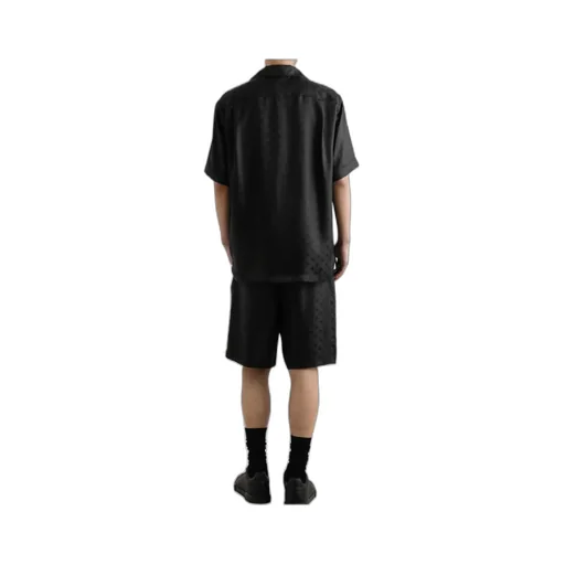 Monogram Jacquard Short-Sleeved Shirt