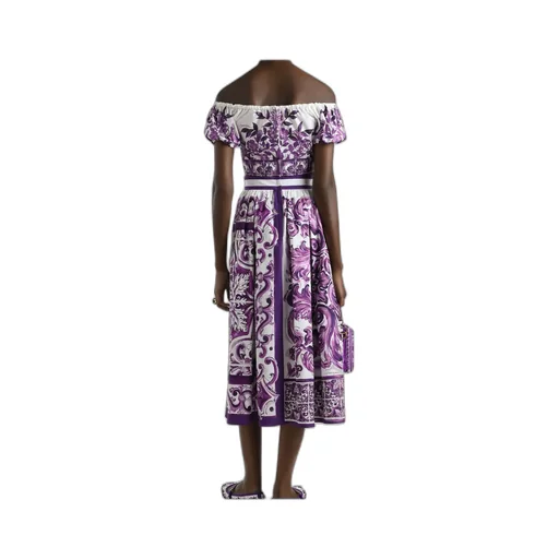Majolica Printed Poplin Top