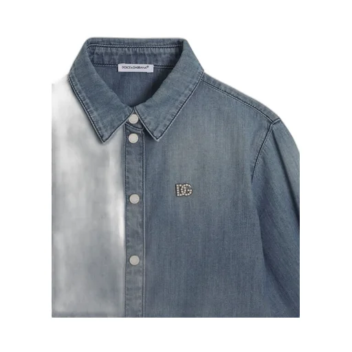 Dg Logo Denim Shirt