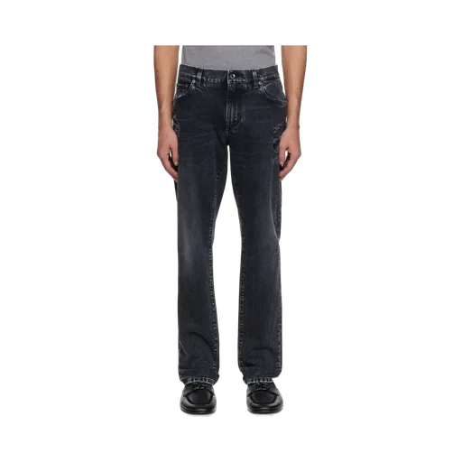 Straight Leg Distressed Jeans