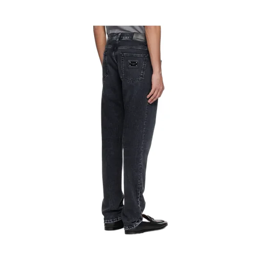 Straight Leg Distressed Jeans