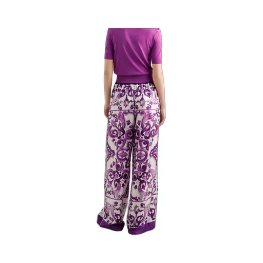 Majolica Printed Twill Trousers
