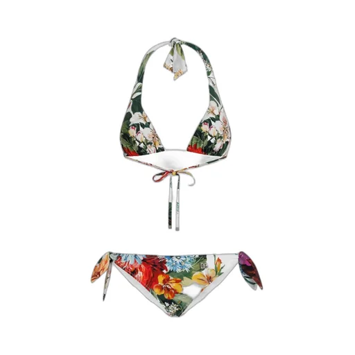 Floral Motif Two-Piece Swimsuit