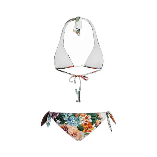 Floral Motif Two-Piece Swimsuit
