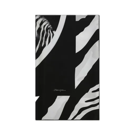 Zebra-Print Silk Scarf