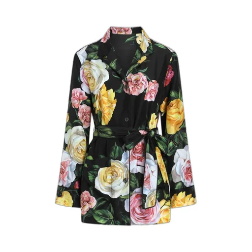 Floral Printed Tied Waist Shirt