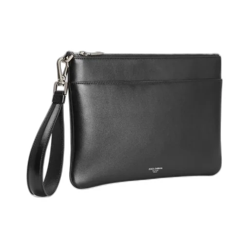 Wrist Strap Zipped Clutch Bag