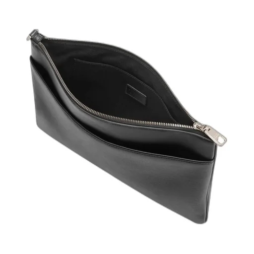 Wrist Strap Zipped Clutch Bag