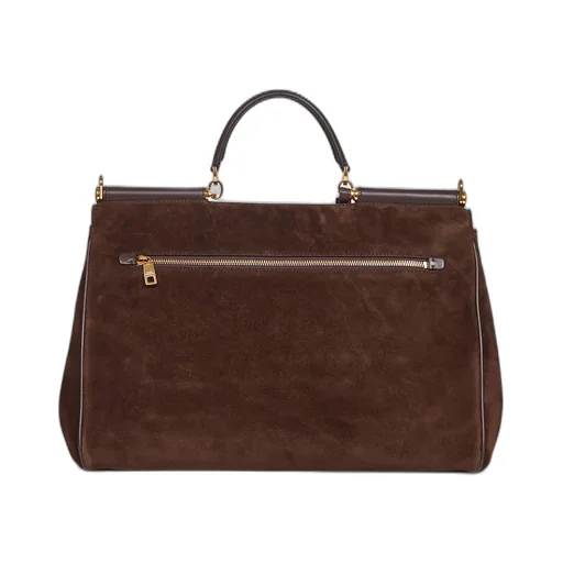 Logo Tag Top Handle Bag