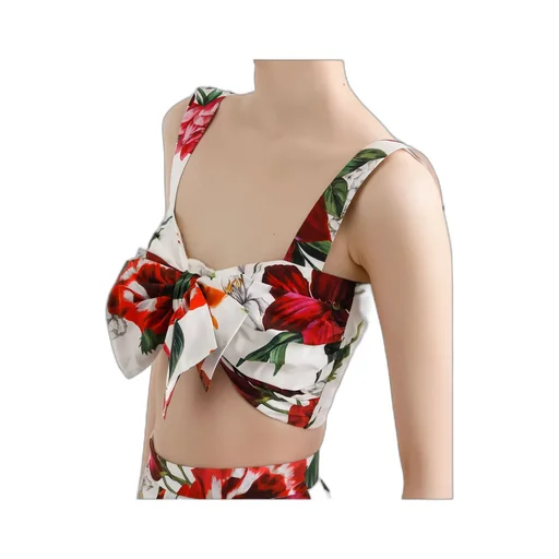 Floral-Print Crop Top