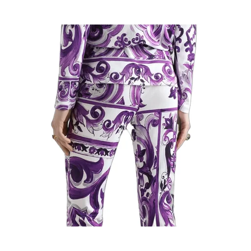Majolica Printed Flared Trousers