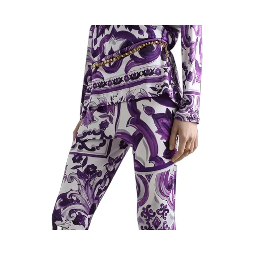 Majolica Printed Flared Trousers