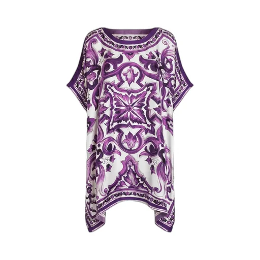 Graphic Printed Flared Hem Mini Dress
