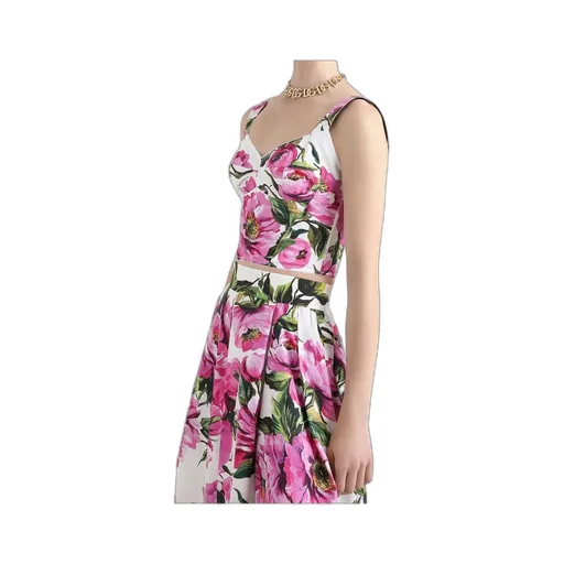 Floral Printed Bustier Top