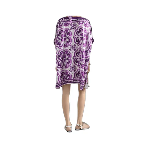 Graphic Printed Flared Hem Mini Dress