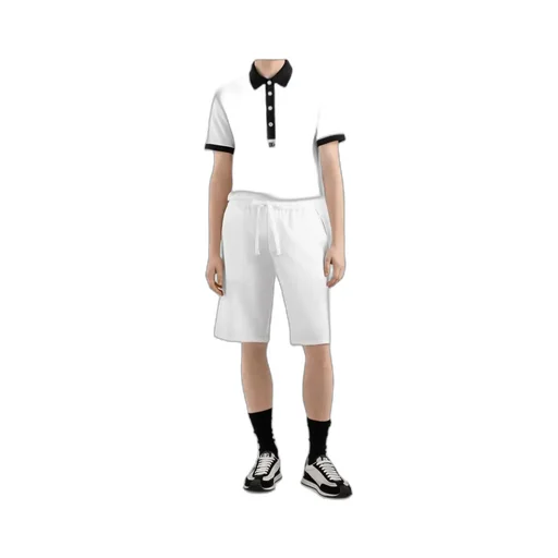 Contrast-Trim Track Shorts