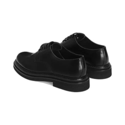 Round Toe Lace-Up Derby Shoes