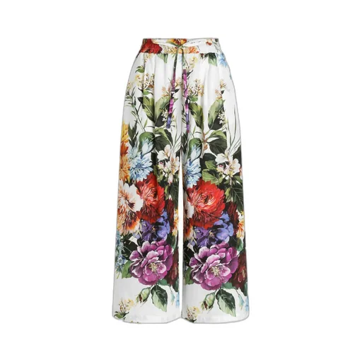 Floral Printed Cropped Trousers