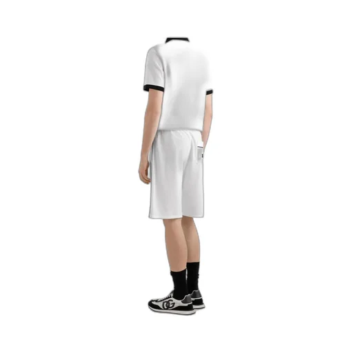 Contrast-Trim Track Shorts