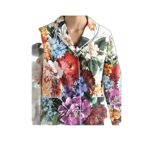 Floral Printed Buttoned Shirt
