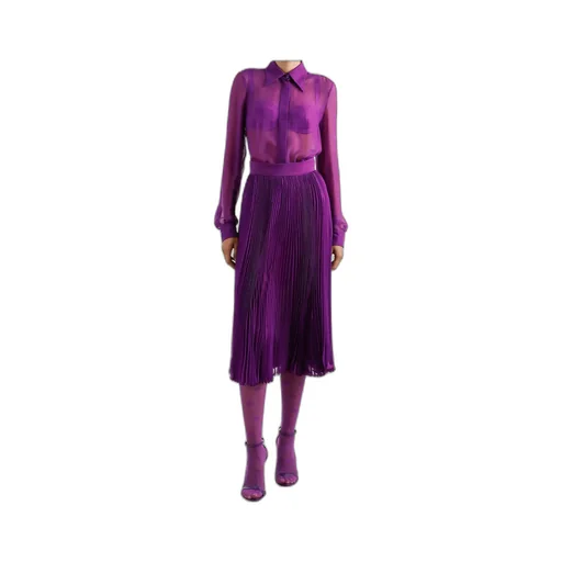 Long-Sleeved Chiffon Shirt