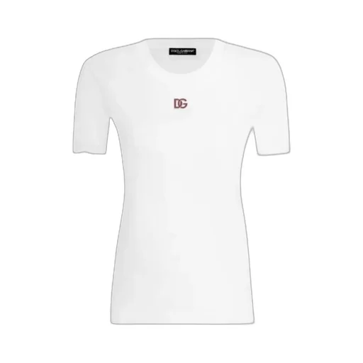 Dg Logo Plaque Crewneck T-Shirt