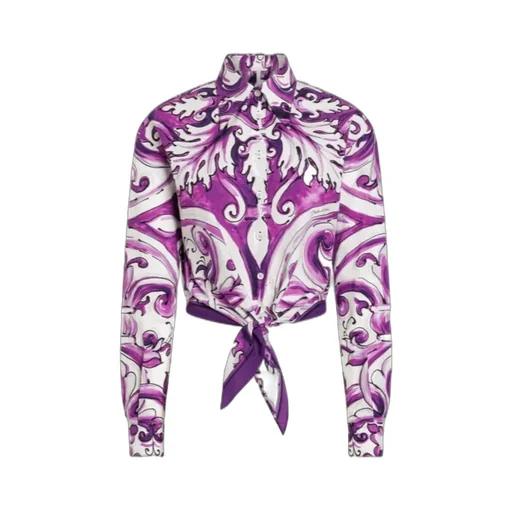 Graphic Printed Cropped Shirt