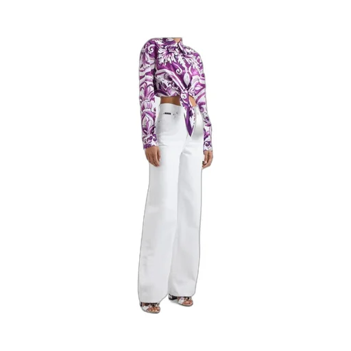 Graphic Printed Cropped Shirt