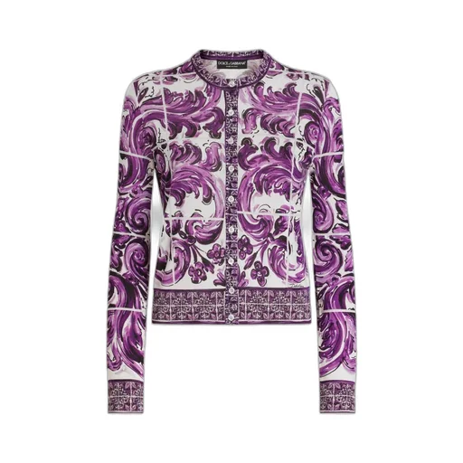 Majolica Printed Cardigan