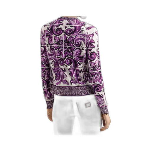 Majolica Printed Cardigan