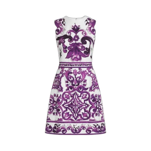 Majolica Printed Sleeveless Dress
