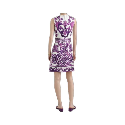 Majolica Printed Sleeveless Dress