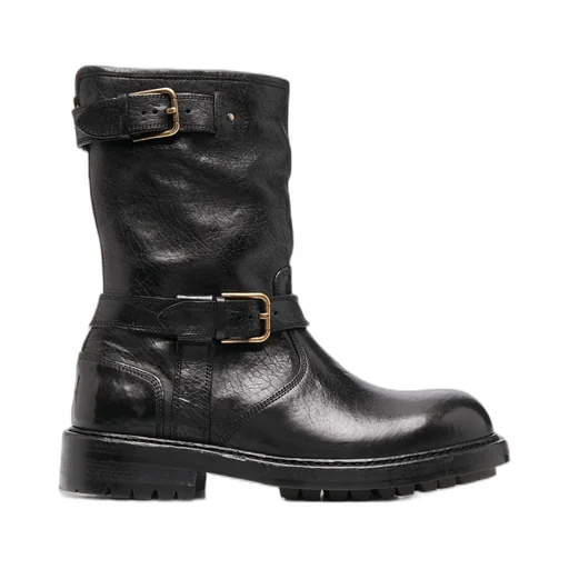 Horseride Round Toe Biker Boots