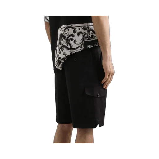 Pleated Cargo Shorts