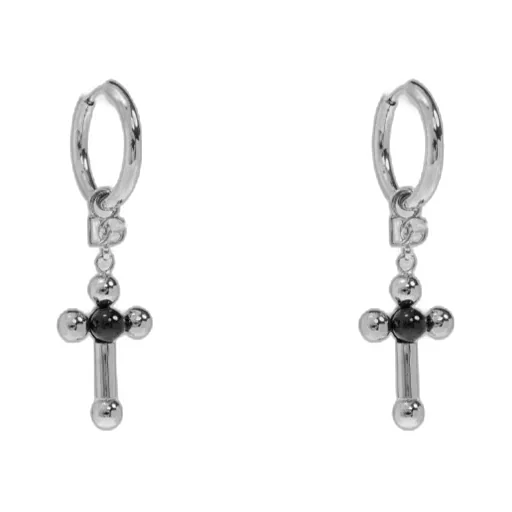 Cross-Pendant Earrings