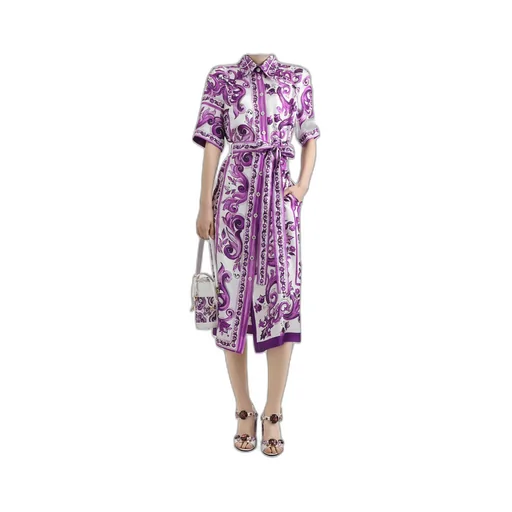Majolica Printed Midi Dress
