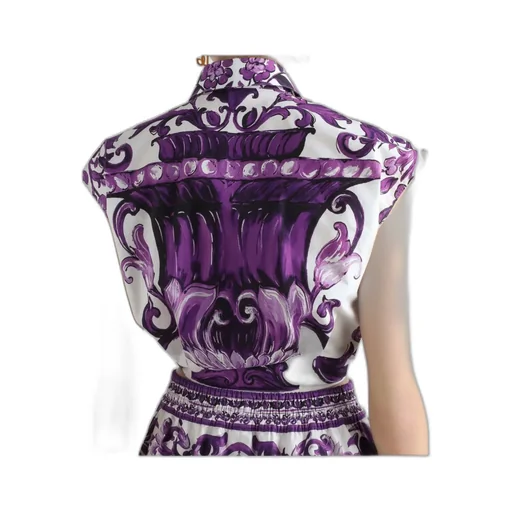 Majolica Printed Poplin Shirt