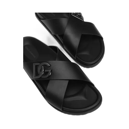 Dg Logo Plaque Sandals